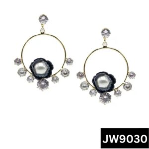 A.D Crystal Stylish Round Earring